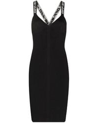Off-White c/o Virgil Abloh - Criss-Cross Strap V-Neck Dress - Lyst