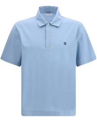 Ferragamo - Ferragamo Gancini Embroidered Short Sleeved Polo Shirt - Lyst