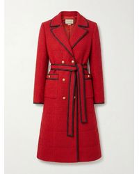 Gucci - Double Breasted Belted Waist Coat - Lyst