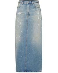 Acne Studios - Belt-Loop Denim Skirt - Lyst