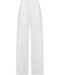 Jil Sander - Cotton Palazzo Trousers - Lyst