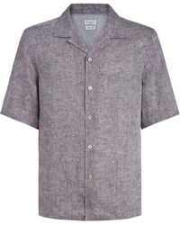 Brunello Cucinelli - Short-Sleeved Button-Up Shirt - Lyst