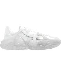 Moschino - Round-Toe Chunky Lace-Up Sneakers - Lyst
