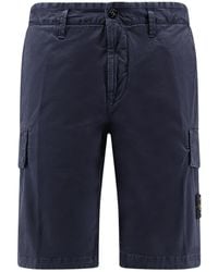 Stone Island - Regular Fit Cargo Bermuda Shorts - Lyst