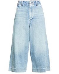 Rag & Bone - Light Wash Wide-Leg Jeans - Lyst