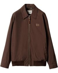 Miu Miu - Long-Sleeved Zipped Jacket - Lyst