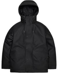 Rains - Hooded Long-Sleeved Cotton Jacket - Lyst