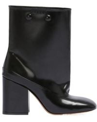 Marni - Trunkaroo Square-Toe Block-Heel Ankle Boots - Lyst