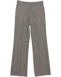 Acne Studios - Checked Wool Trousers - Lyst