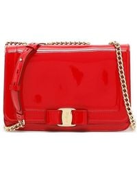 Ferragamo - Vara Bowknot Shoulder Bag - Lyst