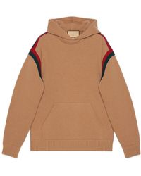 Gucci - Wool Knitted Hooded Sweatshirt - Lyst