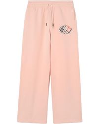 Burberry - Wide-Leg Drawstring Sweatpants - Lyst