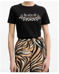 Twinset - Floral-Motif T-Shirt - Lyst