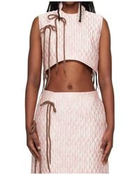 Simone Rocha - Embellished Quilted Top - Lyst