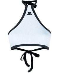 Courreges - Halterneck Cropped Top - Lyst