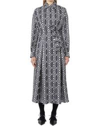 Max Mara - Esploso Patterned Long-Sleeve Shirt Dress - Lyst