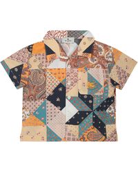 Etro - Patchwork-Design Cotton Shirt - Lyst