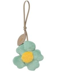 Fendi - Sunny Side Flowers Shearling Charm - Lyst
