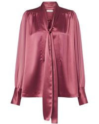 JOSEPH - Paula Pleated Blouse - Lyst
