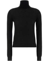 Prada - Long-Sleeved High-Neck Jumper - Lyst