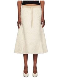 OPEN YY - Faux-Fur Midi Skirt - Lyst