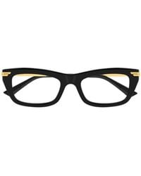 Bottega Veneta - Eyewear Classic Rectangular Eyeglasses - Lyst