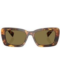 Miu Miu - Eyewear Square Frame Full Rim Sunglasses - Lyst