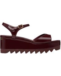 Stella McCartney - Elyse Patent Leather Platform Sandals - Lyst