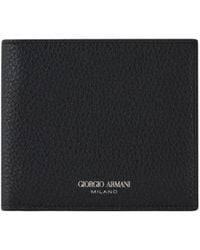 Giorgio Armani - Logo Printed Bi-Fold Wallet - Lyst