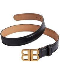Balenciaga - Logo Plaque Buckled Belt - Lyst