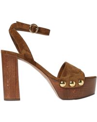 Gianvito Rossi - Ardéa Studded Platform Heeled Sandals - Lyst