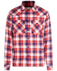 Moncler - Grenoble Long Sleeved Check Patterned Jacket - Lyst