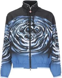 CASABLANCA - Graphic Printed Zipped Drawstring Jacket - Lyst