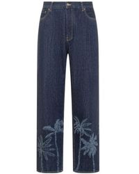 Alanui - Logo-Patch Straight-Leg Jeans - Lyst