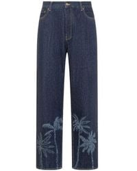 Alanui - Logo-Patch Straight-Leg Jeans - Lyst