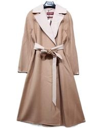 Max Mara - Waist Belt Long-Sleeved Coat - Lyst