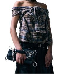R13 - Front Tie Shirt - Lyst