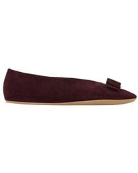 Ferragamo - Vara Bow Ballet Flat - Lyst