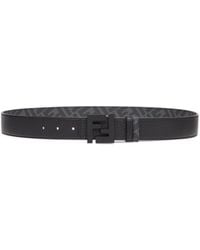 Fendi - Reversible Logo Plaque Belt - Lyst