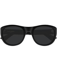 Saint Laurent - Eyewear Oval-Frame Sunglasses - Lyst