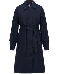 K-Way - Poplin Trench Coat - Lyst