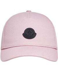 Moncler - Logo Patch Curved Peak Baseball Cap - Lyst