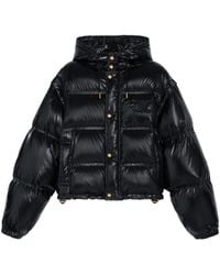 Celine - Cropped Triomphe Down Jacket - Lyst