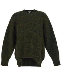 Loewe - Cut-Out Knitted Jumper - Lyst