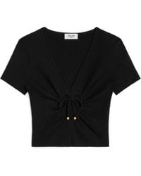 Celine - Heart Crop Top - Lyst