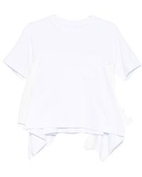 Sacai - Cotton T-Shirt - Lyst