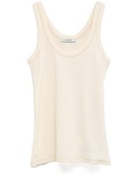 Lemaire - Ribbed Sleeveless Tank Top - Lyst