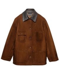 Prada - Long-Sleeved Button-Up Jacket - Lyst
