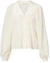 FRAME - Gala Silk Georgette Blouse - Lyst