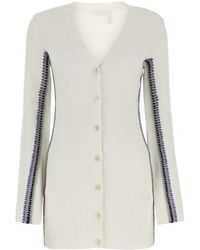Chloé - Chloé Long-Sleeved Knitted Cardigan - Lyst